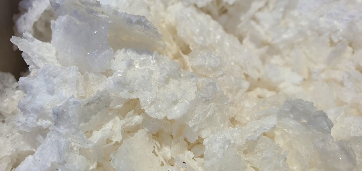Detalle de cristales de sal